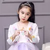 Autumn Winter Girls Unicorn Jacket Princess Dress Ahawl Children's Small Jacket For Girls Long Sleeved Cardigan Kids Coat 211106