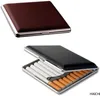 Gift for Men's ,Leather Cigarette Box 20 Sticks cigar Case Metal Leather Smoking Accessories Cigarette lady Storage Cover hold