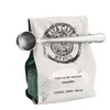 Newmultifunktionellt rostfritt stål kaffe mätskopa med väska klipp tätning te mätning sked kök verktyg rre11424