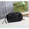 Lüks tasarımcılar çanta omuz çantası kamera çantası çanta kadın 24 cm kız messenger zinciri crossbody marmont hakiki deri kadın g aile cüzdan