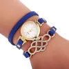 Начальные часы национальный стиль цветочные кожаные часы с элегантными наручными часами для женщин часы с длинными ремнями золотые часы корпуса