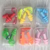 Plugues de cuidados de plástico Swimmers Soft e Flexivel Ear Cuidados de ouvido com corda para dormir de viagem Reduzir barulho de barulho