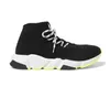 Paris Luxury Flat Sock SHOS Speed ​​Boots Sneakers Black Red Blue White Grey Fashion Ankle Boots Mens Women Tetch Knit Trainer Runn254U