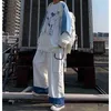 Houzhou Harajuku Joggers Wide Been Cargo Broek Vrouwen Hoge Taille Oversize Streetwear Korean Casual Broek Femme Japan Style 2111124