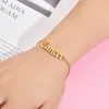 Segno dell'oroscopo Braccialetti con ciondoli Bracciale in acciaio inossidabile Catene in argento dorato Bracciale da donna Gioielli di moda Will e Sandy