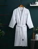 Women's Sleepwear Brand Spring Summer Cotton Waffle Bathrobe For Men Women Couple's Absorbent Home El Bath Robes Female Kimono Royal Classic