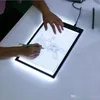 DHL Nowość Oświetlenie Ściemniane LED Graficzna tabletki Pisanie Malowanie Light Box Tracing Board Copy Pads Cyfrowy rysunek Tabletki