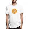 Erkek t-shirtler artık bunlardan daha fazla var Bitcoins Unisex Giyim Erkekler Tees Gömlek Mizahi Kısa Saf Pamuk Baskılı Giysi Üstleri