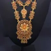 Wando 24K Vintage Afraic Gold Farbe Großes Schmuck-Set Für Frauen Afrikanische Braut Hochzeit Geschenke Mode Schmuck Beste Geschenk h1022