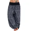 Elephant Print Dance Harem Byxor Kvinnor Elastisk Låg Midja Lös Casual Soft Plus Storlek Byxor Pantalon Femme Kvinnors Cabris