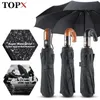 Classique Style Anglais Parapluie Hommes Automatique 10Ribs Pliant Parapluies Résistant Au Vent Fort Pluie Femmes Affaires Qualité Parasol 210320