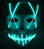 Rave Toy Halloween Mask LED Light Up Party Masks The Purge Election Year Great Funny Festival Cosplay Costume Supplies Glow In Dark