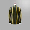 2018 Män Slim Fit Fritid Blazer Jacket, Brand-Clothing Stage Suit Mens Plus Size High-end Luxury Men's Striped Suits Sets 3XL X0909