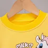 Ensembles de vêtements bébé garçons filles dessin animé Animal imprimé printemps automne enfant en bas âge enfants à manches longues T-shirt sweat + pantalon 2 pièces costumes pour bébés