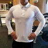 Running Jerseys Sneldrogend Shirt Heren Bodybuilding Sport T-shirt Lange mouw Compressie Top Gym Fitness Tight Compresson Jetseys