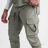 اليوغا الزي الرجال السراويل البضائع العمل ارتداء القتال السلامة 6 جيب السراويل كاملة مريحة