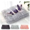 Longue peluche chien lit Pet coussin couverture doux polaire chat coussin chiot Chihuahua canapé tapis Pad pour petits grands chiens 210915