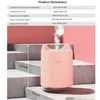 Ultrasonic Air Humidifier 320ml Mini Cat USB Aroma Diffuser With Romantic Night Light Hydration for Home Office Car air Purifier 210724