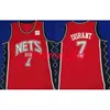 Costume Custom Kevin Durant # 7 Jersey Red Jersey Homens Juventude Jersey XS-6XL