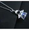 Pendant Necklaces Guardian Angel 2 Color Crystal From rovskis Maxi Necklace Collier Wholesale Fashion Jewelry Name Bead4016715