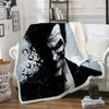 Joker 3D Printed Fleece Blanket for Beds Thick Quilt Fashion Bedspread Sherpa Throw Blanket Adults Kids