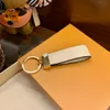 High qualtiy leather Key Chain Ring Holder keychain Porte Clef Gift Men Women Car Bag Keychains With box