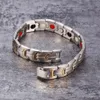 Magnetic Tennis Bracelet Men Gold Chain Link Male Germanium Stainless Steel Matte Finished Hologram Bracelets Good Gift