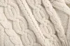 Korea Style Lapel Avtagbar Faux Fur Twist Stripe Stickning Cardigan Kvinnor Knapp Långärmad Crop Sweater Jumper Knitwear 210429
