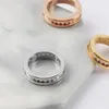 Anel de ouro de jóias de prata búlgaro S925 de luxo sofisticado, anel de noivado de presente para homens e mulheres, revestimento de zircônio embutido 18 K ouro rosa