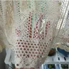 1pc American Style Cotton Crocheted Short Curtain Coffee Curtain Small Kitchen Curtain Home Decorative 210712