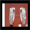 & Hie Jewelrygood Quality 925 Sterling Sier Small Hoop Earrings With Zircon Fashion Jewelry Engagement Gift For Ps0672 Drop Delivery 2021 Wtr