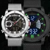 Mens Watch Top Luxury Brand NAVIFORCE Military Sports Quart Watches Men Waterproof Chronograph Male Clock with LED Display Reloj 210517