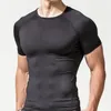 7x1f T-shirt da uomo Uomo Uomo T-shirt da fitness ad asciugatura rapida Sport all'aria aperta Corsa Arrampicata Maniche corte Collant Bodybuilding Palestra Treno Compressione Top