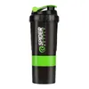 500ml multifunktionsvattenflaska behållare protein shaker blender mixer cup sport träning fitness gym träning 3 lager