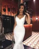 Kobiety Sexy Tumpet Fishtail White Black Bandaż Dress Elegancki Night Club Midi Prom Celebrity Bodycon Party Vestido 210527