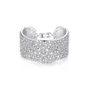 14K or Moissanite diamant bracelet jonc pour les femmes mariée mariage bracelet à la mode fête bijoux