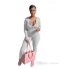 Women Spring Tracksuits Designer Pit Bar Zipper Round Neck Cardigan Pants Set Long Sleeve Two Piece Jogger Sets