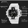 Sanda Men Watches White G Style Sport Watch Led 디지털 방수 캐주얼 시계 S 충격 남성 시계 reelogios Masculino Watch Man x0625