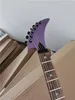 Глянцевый фиолетовый корпус электрическая гитара с мостом Floyd Rose, черное оборудование, палисандр, пикапы HH, могут быть настроены