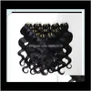 Cabelo 20BundlesLot 100% Brasileiro Virgem Humano Weave Ondulado Onda Do Corpo Natural Extensões de Cabelo Cor Whole1869778