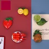 Bionic الغذاء الثلاجة مغناطيس 3d الإبداعية محاكاة الأطعمة الغذائية ملصقات المغناطيسي مضغرة ملصقا الديكور هدية