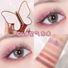 AGAG Butterfly 6 Colors Eye Shadow Lucky Carp Pearlescent Flashing Powder Dumb Bright Color Eyeshadow Palette4377373