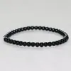 MG0020 vente en gros 4 mm noir Onyx Bracelet naturel Mini bijoux en pierres précieuses nouveau Design fait à la main de haute qualité Yoga Mala