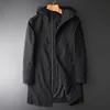 Men's Jackets Windbreaker Men Autumn And Winter Fashion Trend Slim Fit Jaqueta Masculina Medium Long Hooded Trench Coat 4XL