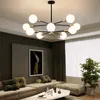 북유럽 E27 펜던트 램프 홈 홈 골드 검은 천장 장식 라이트 현대 거실 침실 G95 전구 실내 조명기구
