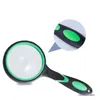 Portable 10X Magnifying Microscope Loupes Glass 50/65/75/90/100mm Handheld Silicone Magnifier For Reading Book Loupe