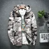 Mäns Camo Jackor Vår Höst Casual Coats Hooded Jacket Camouflage Fashion Male Outwear Brand Clothing 5xl 211110