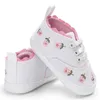 Erste Wanderer Baby Mädchen Schuhe Kleinkind Stickerei Blume Spitze Baumwolle Unterseite Prewalker Born Infant Walker