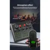 Geluidskaarten Condensor Microfoon Set met V9X Pro Live-kaart, voor computer Karaoke Studio Recording Smartphone