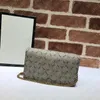 Klassische Damenhandtasche, Schulter-Clutch, echtes Leder, Damen-Taschen, Geldbörse, Messenger-Taschen, ausgestattet mit abnehmbarer Goldkette, Geldbörse, Staubbeutel mit Originalverpackung 481291